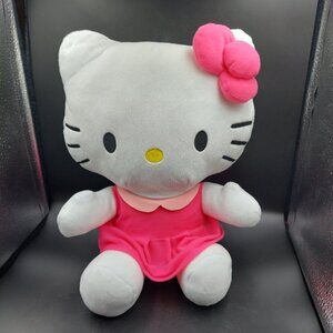 2022 Sanrio Hello Kitty Plush 12" Pink Dress & Bow Northwest Pink Pride Stuffie